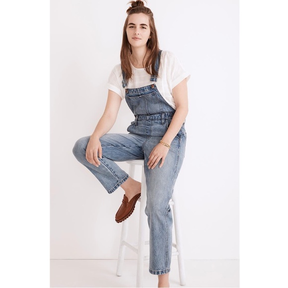 ‼️LAST ONE‼️🔥🔥🔥NEW Madewell Straight Leg Overalls - Picture 1 of 13
